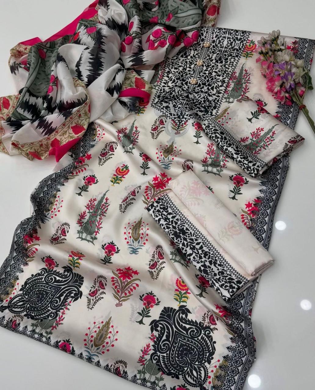 Floral Digital Printed
