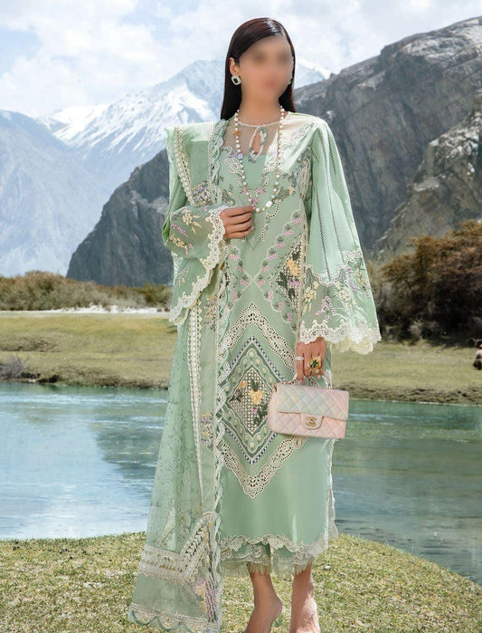 CRIMSON CHIKANKARI LAWN COTTON NET