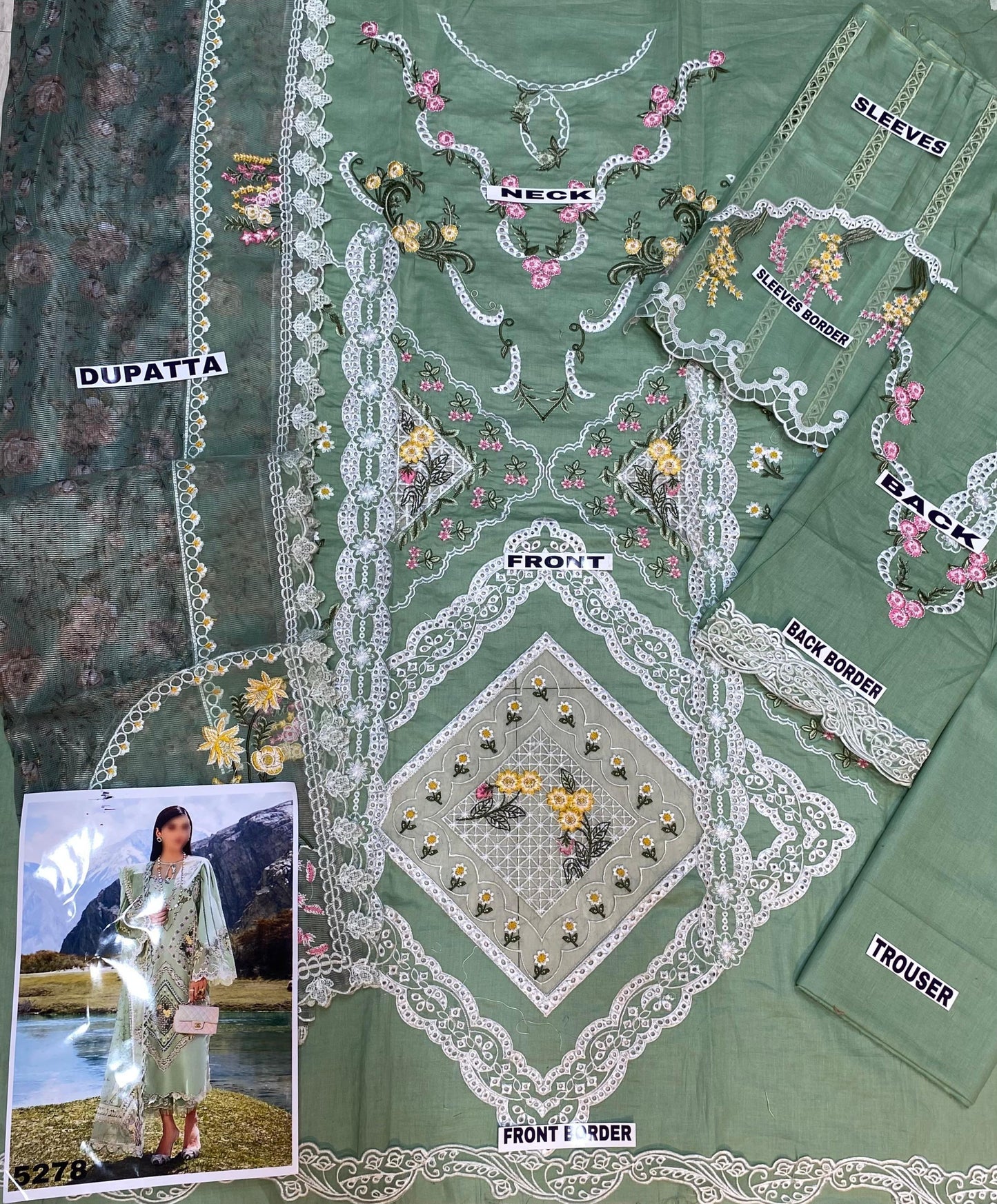 CRIMSON CHIKANKARI LAWN COTTON NET