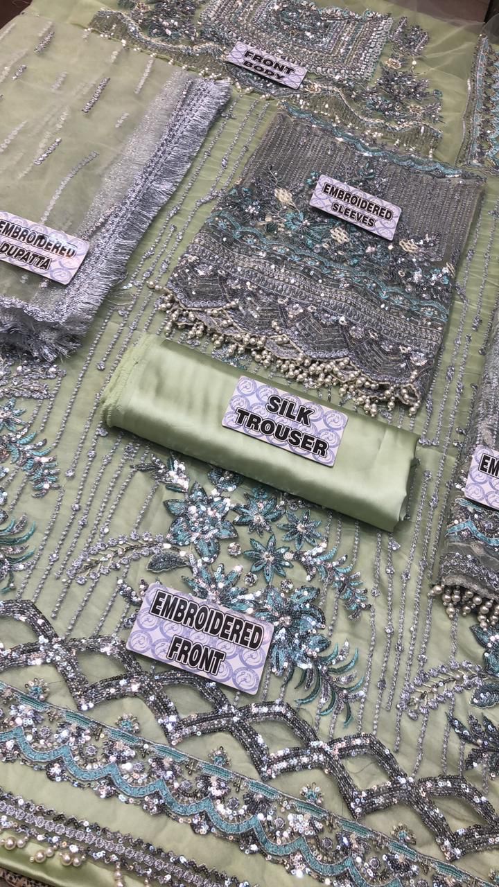 Mushq Trousseau De Luxe Ocean Wave party wear dress