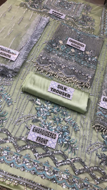 Mushq Trousseau De Luxe Ocean Wave party wear dress