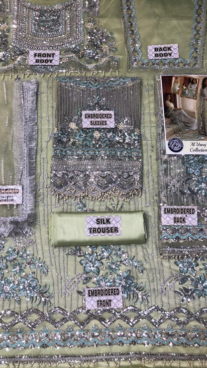 Mushq Trousseau De Luxe Ocean Wave party wear dress