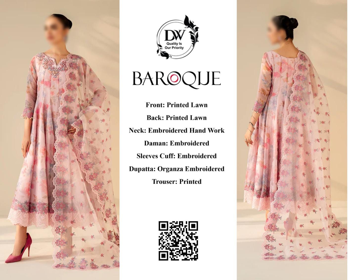 BAROQUE FANCY ORGANZA DUPATTA