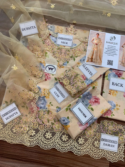 BAROQUE FANCY ORGANZA DUPATTA