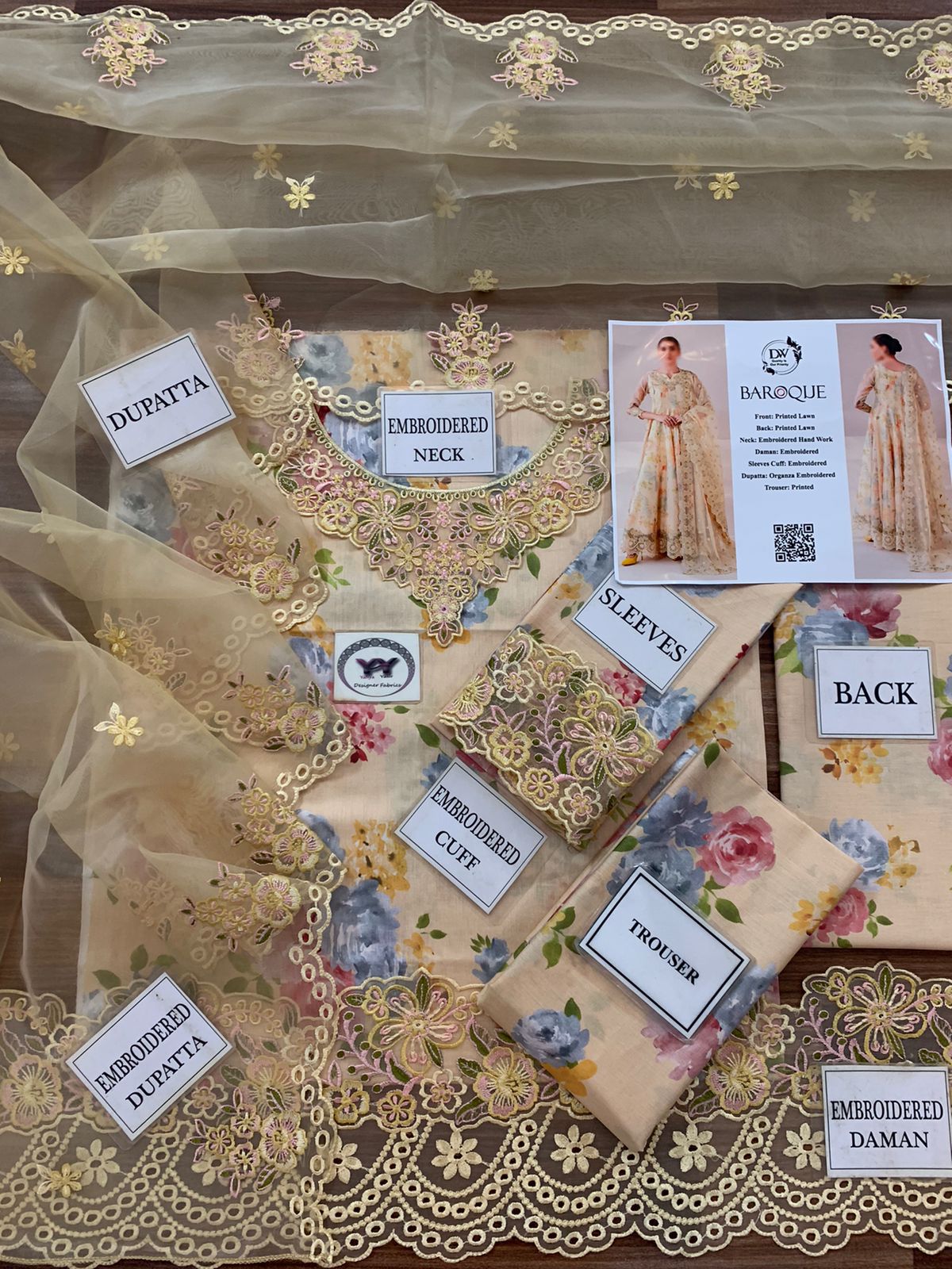 BAROQUE FANCY ORGANZA DUPATTA