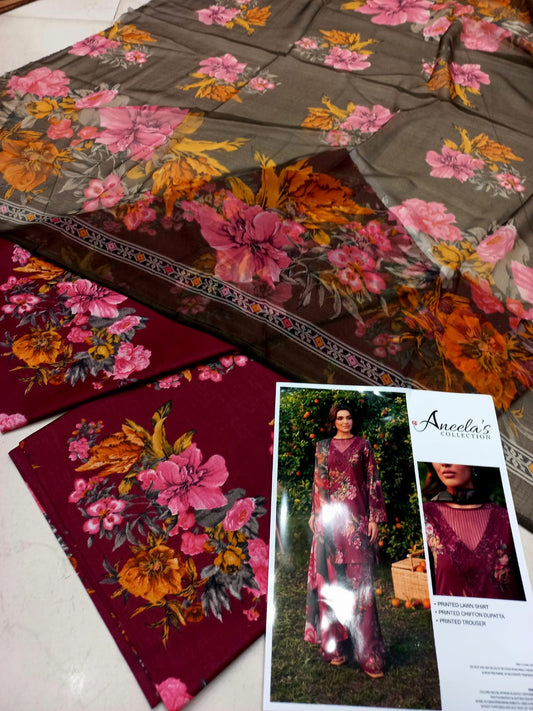 Maria-B Printed Lawn