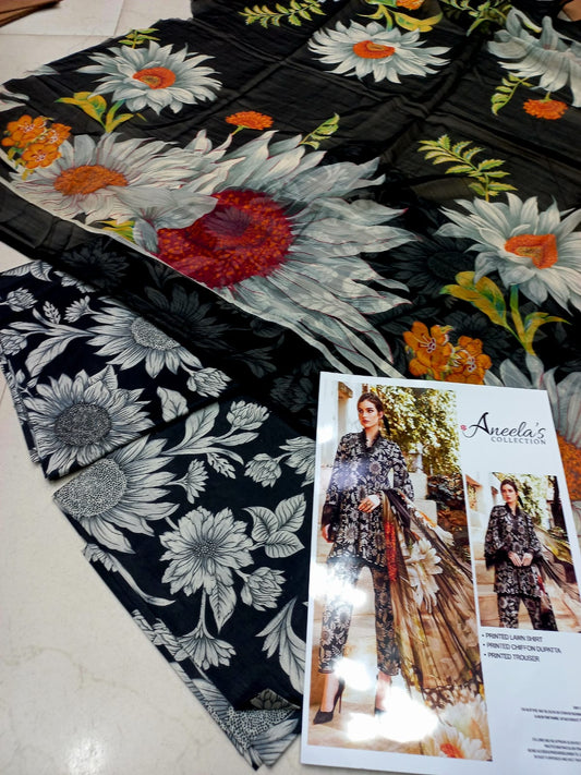 Maria-B Printed Lawn