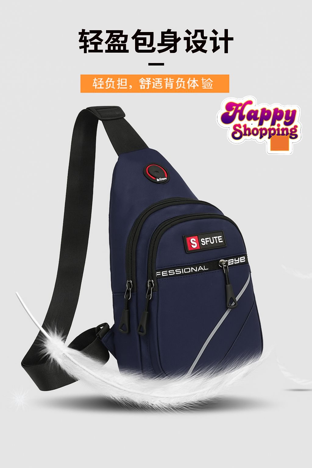 IMPORTED HIGH QUALITY ANTI-THEFT CROSSBODY BAG