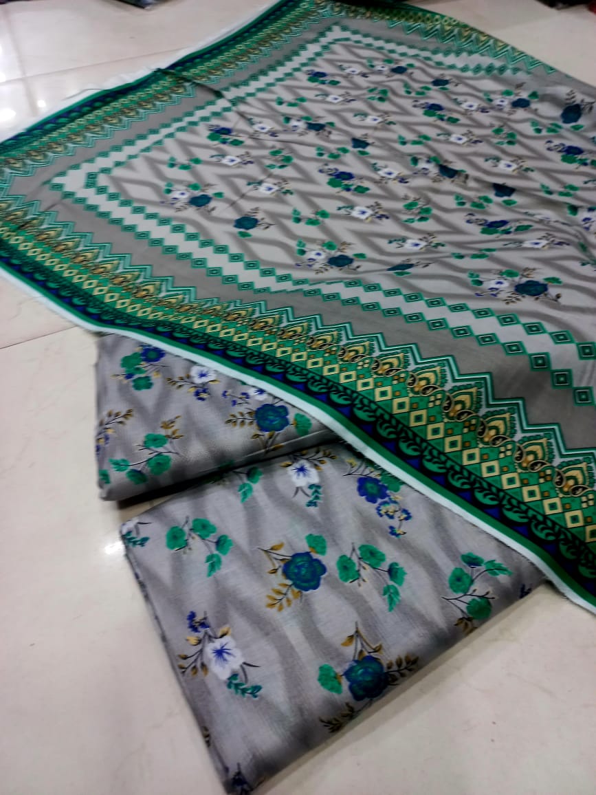 Mix Brand 3 Pcs Printed Cotton