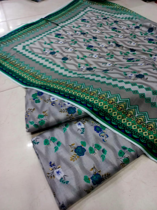 Mix Brand 3 Pcs Printed Cotton