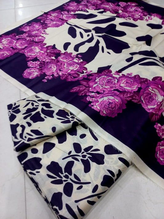 Mix Brand 3 Pcs Printed Cotton