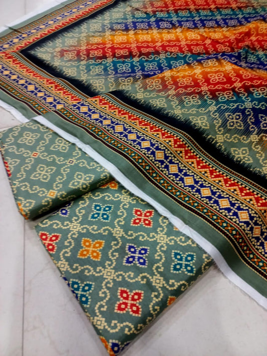 Mix Brand 3 Pcs Printed Cotton