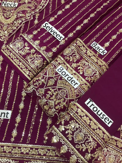 Kanwal Malik Chiffon Embroidered Collection