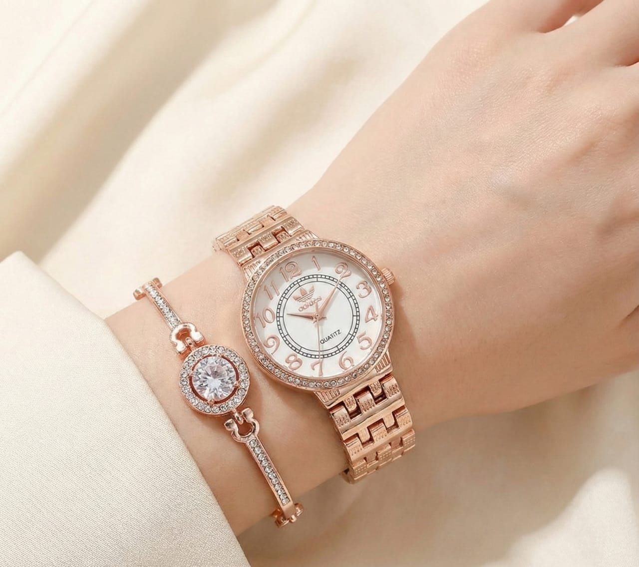 Ladies Jewellery Watch + Bracelet