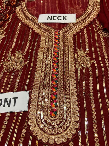 Asim Jofa Embroidered Chiffon Suit