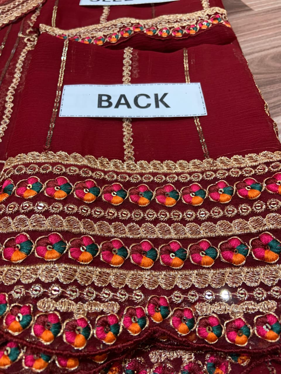 Asim Jofa Embroidered Chiffon Suit