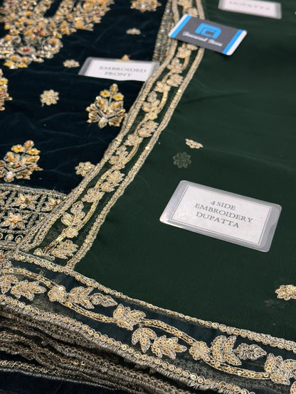 HASEENS Velvet Embroidered Winter Collection