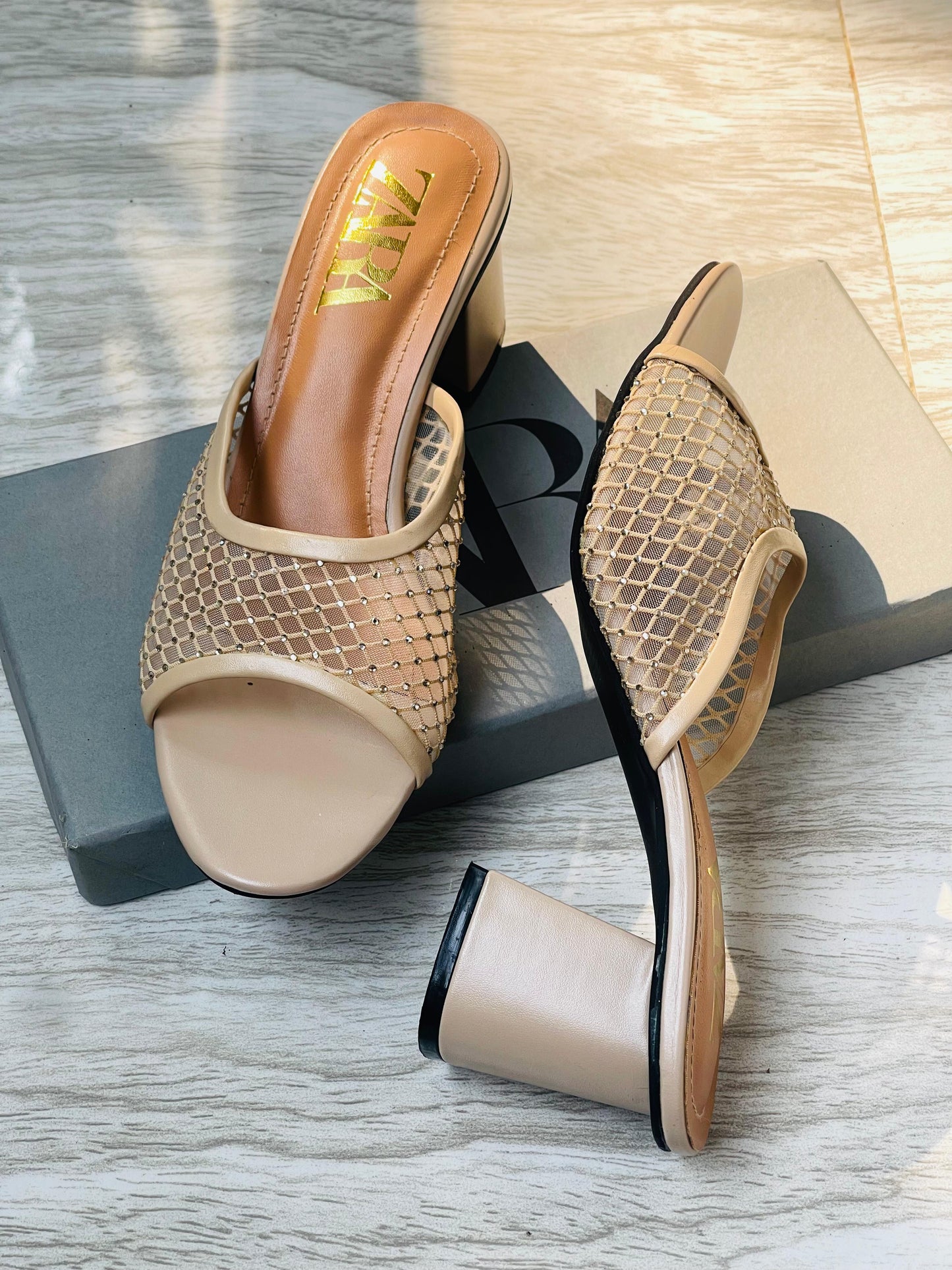 ZARA NET HEELS