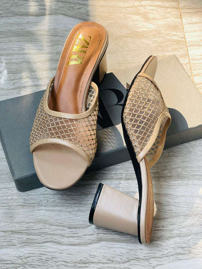 ZARA NET HEELS