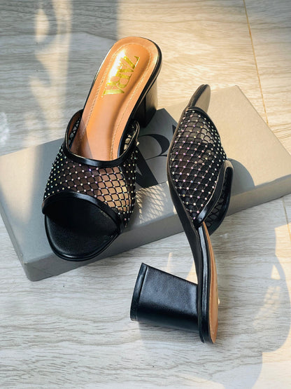 ZARA NET HEELS