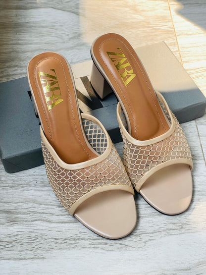 ZARA NET HEELS
