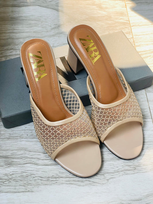 ZARA NET HEELS