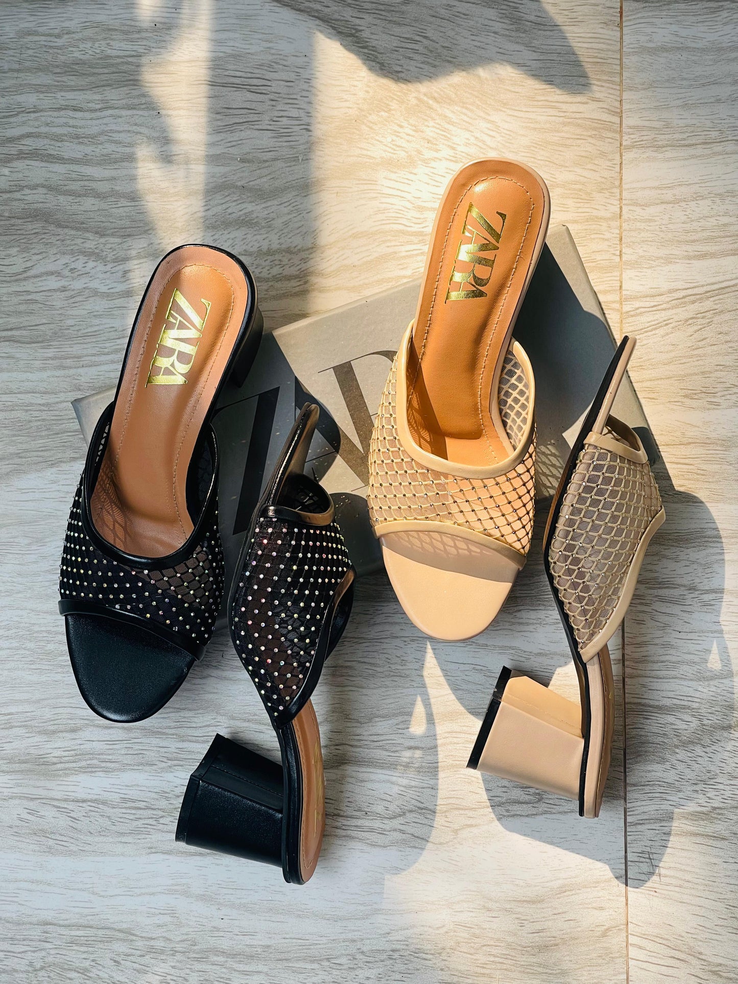 ZARA NET HEELS