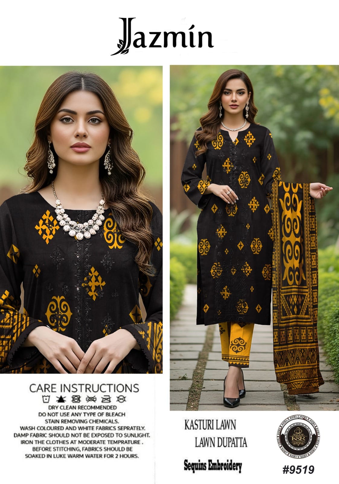 Kasturi Lawn With Lawn Dupatta