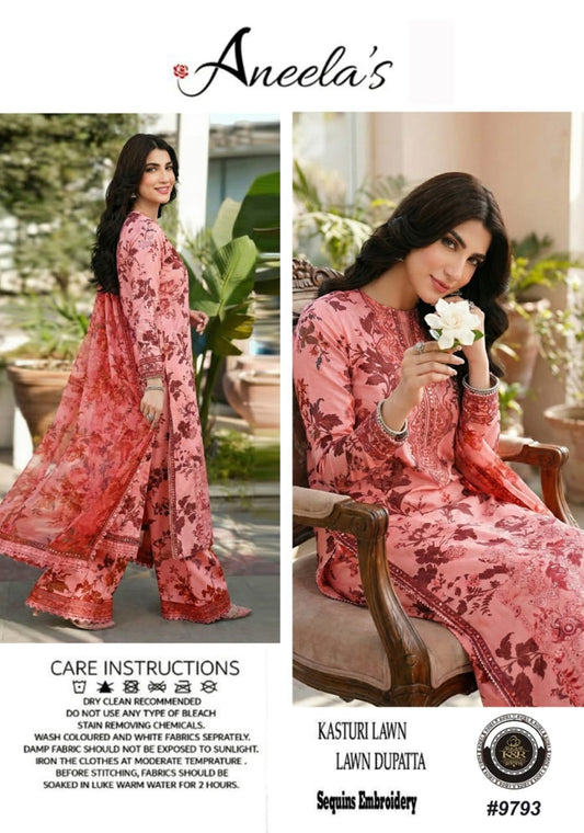 Kasturi Lawn With Lawn Dupatta