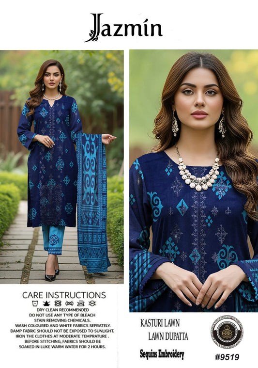 Kasturi Lawn With Lawn Dupatta