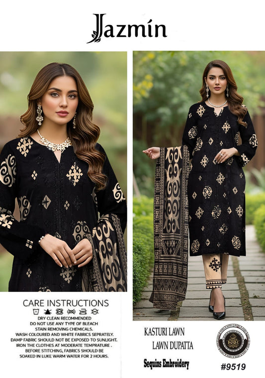 Kasturi Lawn With Lawn Dupatta