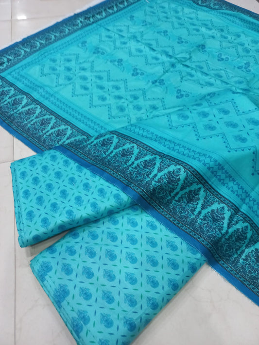 Mix Brand 3 Pcs Printed Cotton
