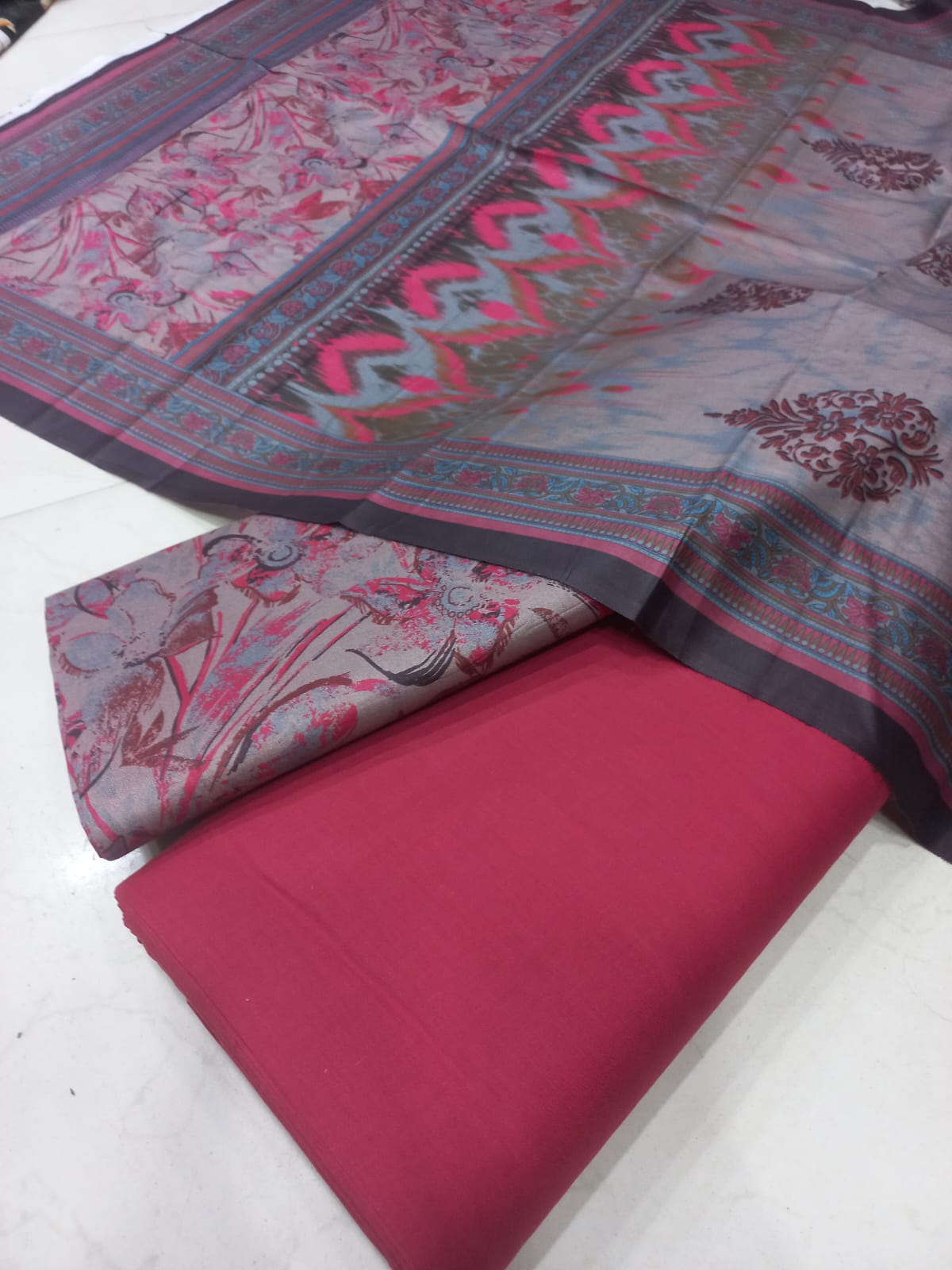 Mix Brand 3 Pcs Printed Cotton