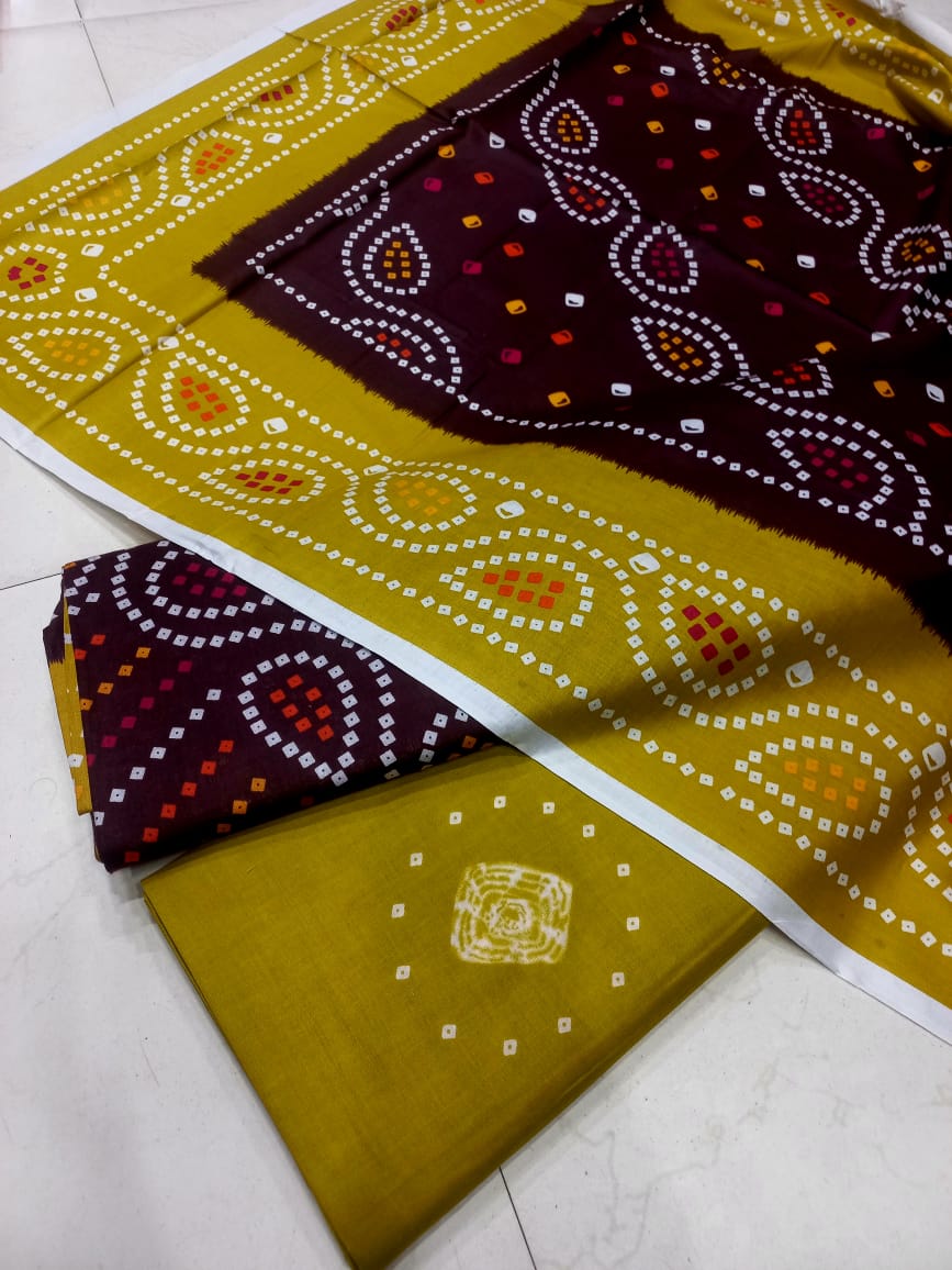 Mix Brand 3 Pcs Printed Cotton