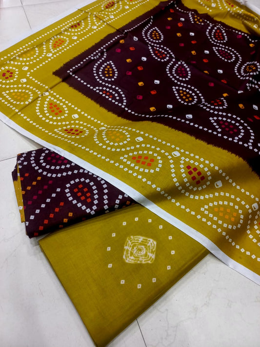 Mix Brand 3 Pcs Printed Cotton