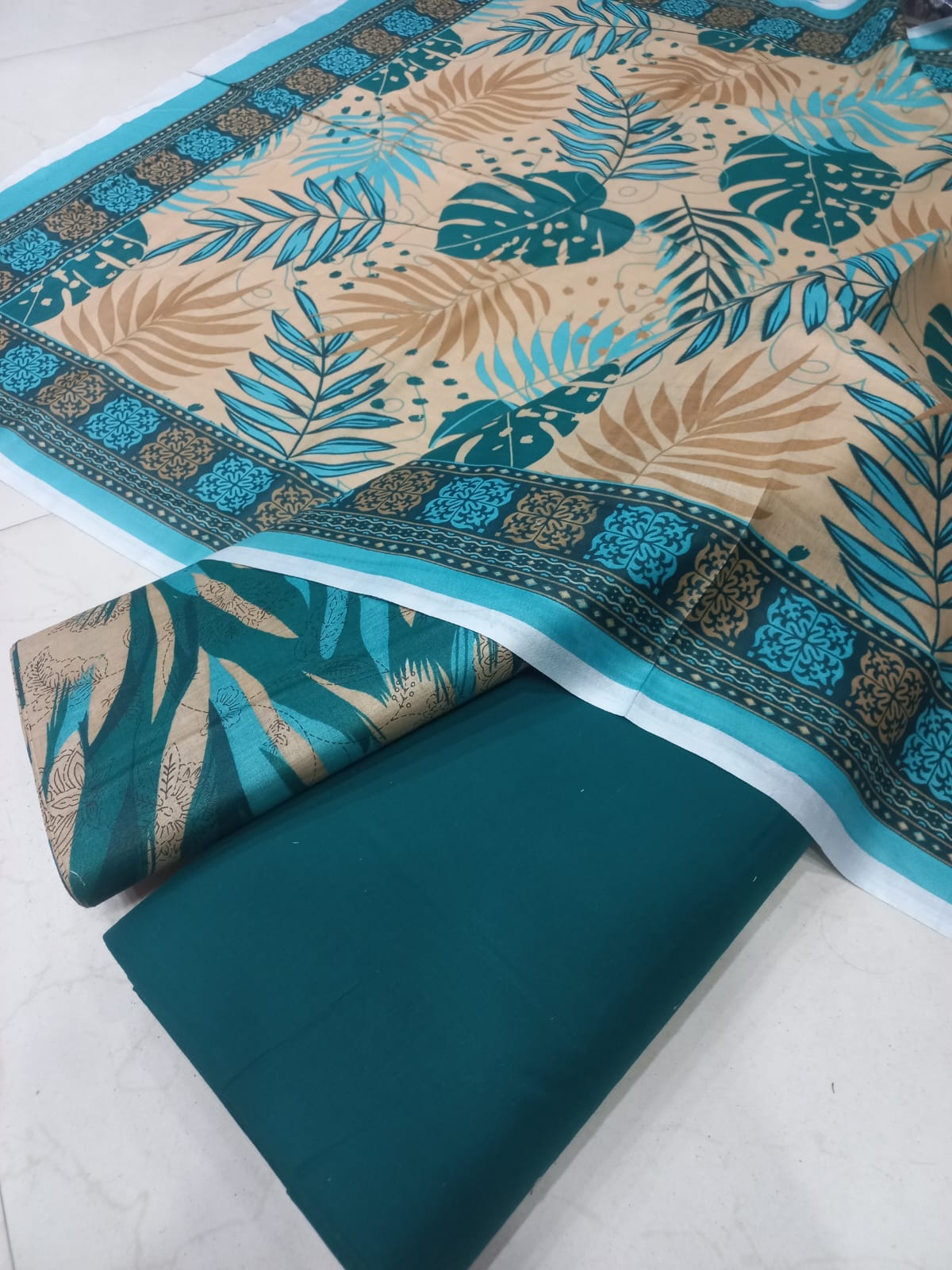 Mix Brand 3 Pcs Printed Cotton