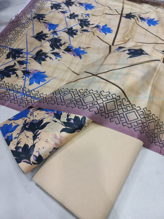 Mix Brand 3 Pcs Printed Cotton