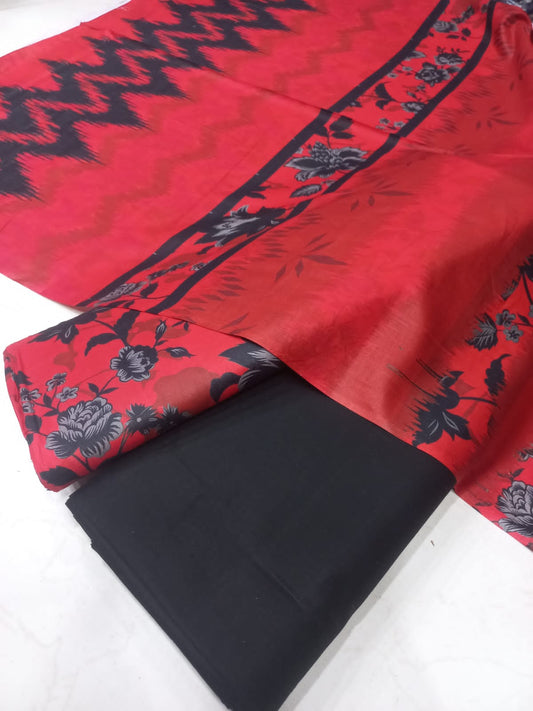 Mix Brand 3 Pcs Printed Cotton