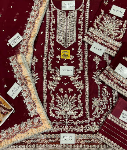Aneela's Embroidered Chiffon Wedding Collection