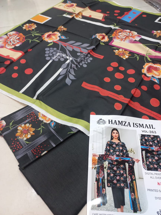 Bin Ismail 3 Pcs Printed Lawn Suit