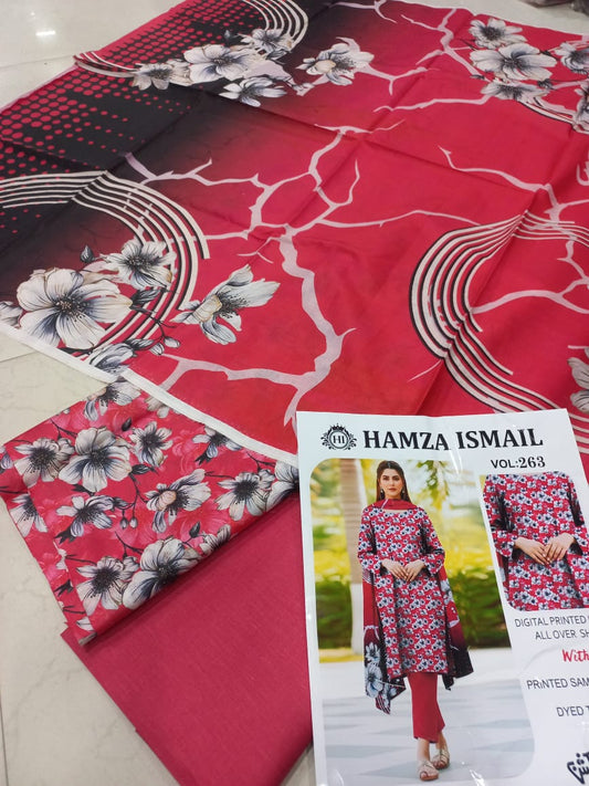 Bin Ismail 3 Pcs Printed Lawn Suit