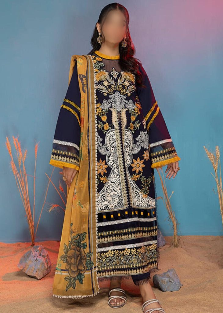 Asifa & Nabeel Aleyna Lawn DIAMOND DIGITAL ORGANZA