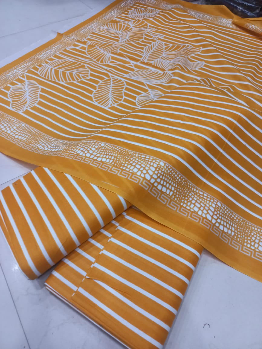 Mix Brand 3 Pcs Printed Cotton Lawn