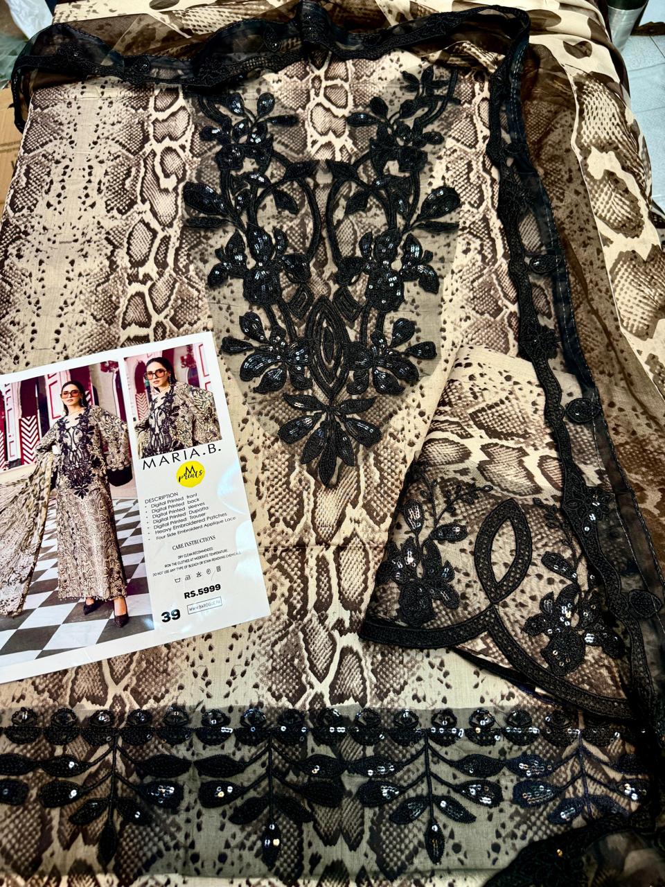 Mix Brand Lawn With Chiffon Dupatta