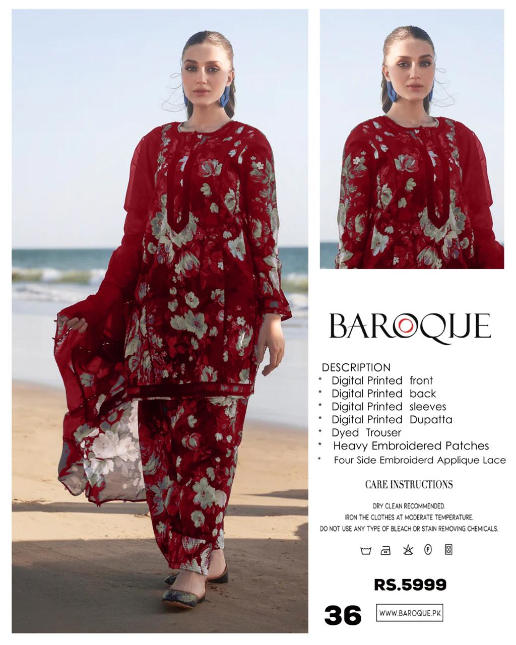 Mix Brand Lawn With Chiffon Dupatta