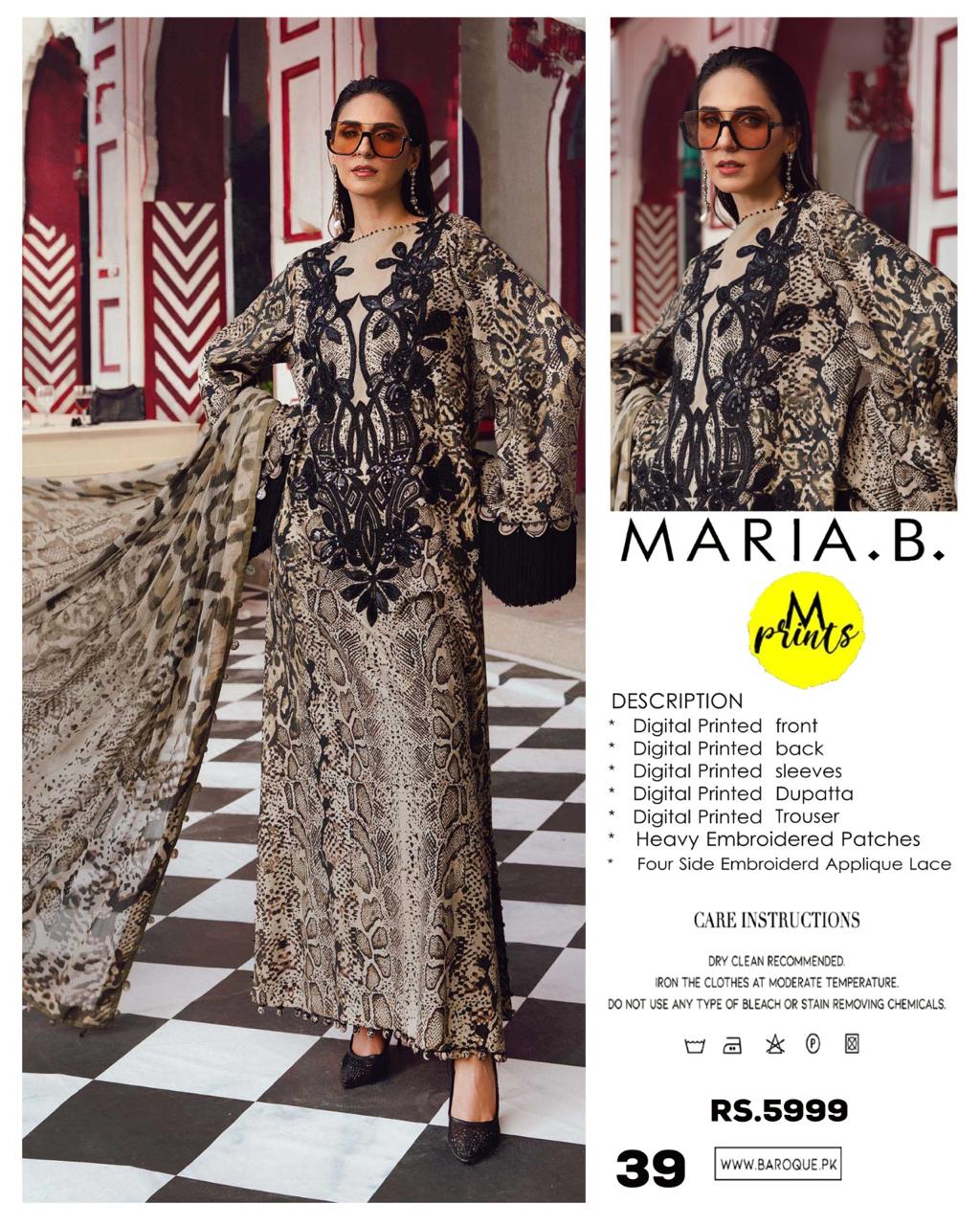 Mix Brand Lawn With Chiffon Dupatta