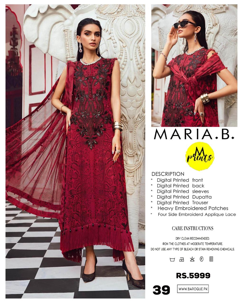 Mix Brand Lawn With Chiffon Dupatta