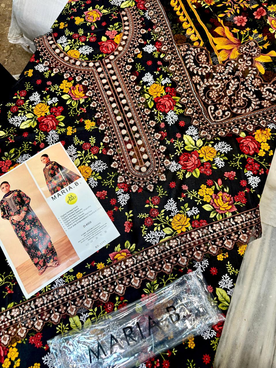 Mix Brand Lawn With Chiffon Dupatta