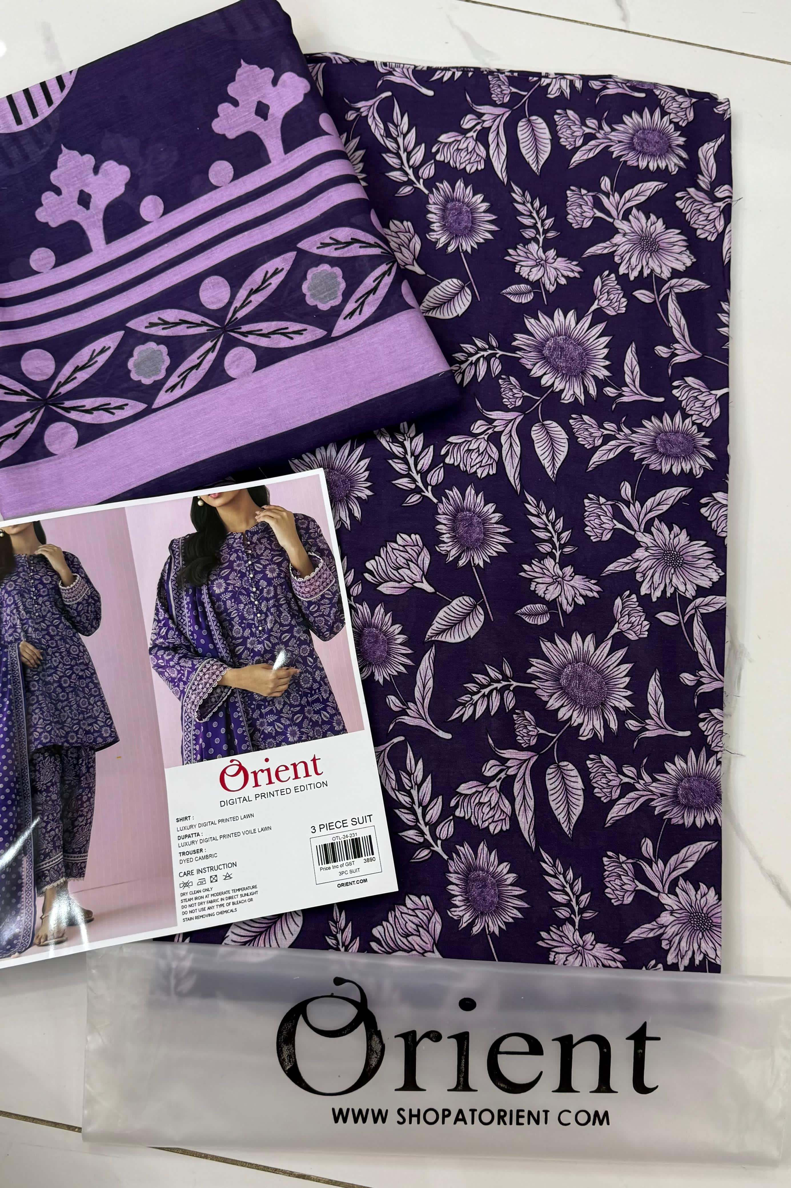 ORIENT SUMMER LAWN 3 PC COLLECTION