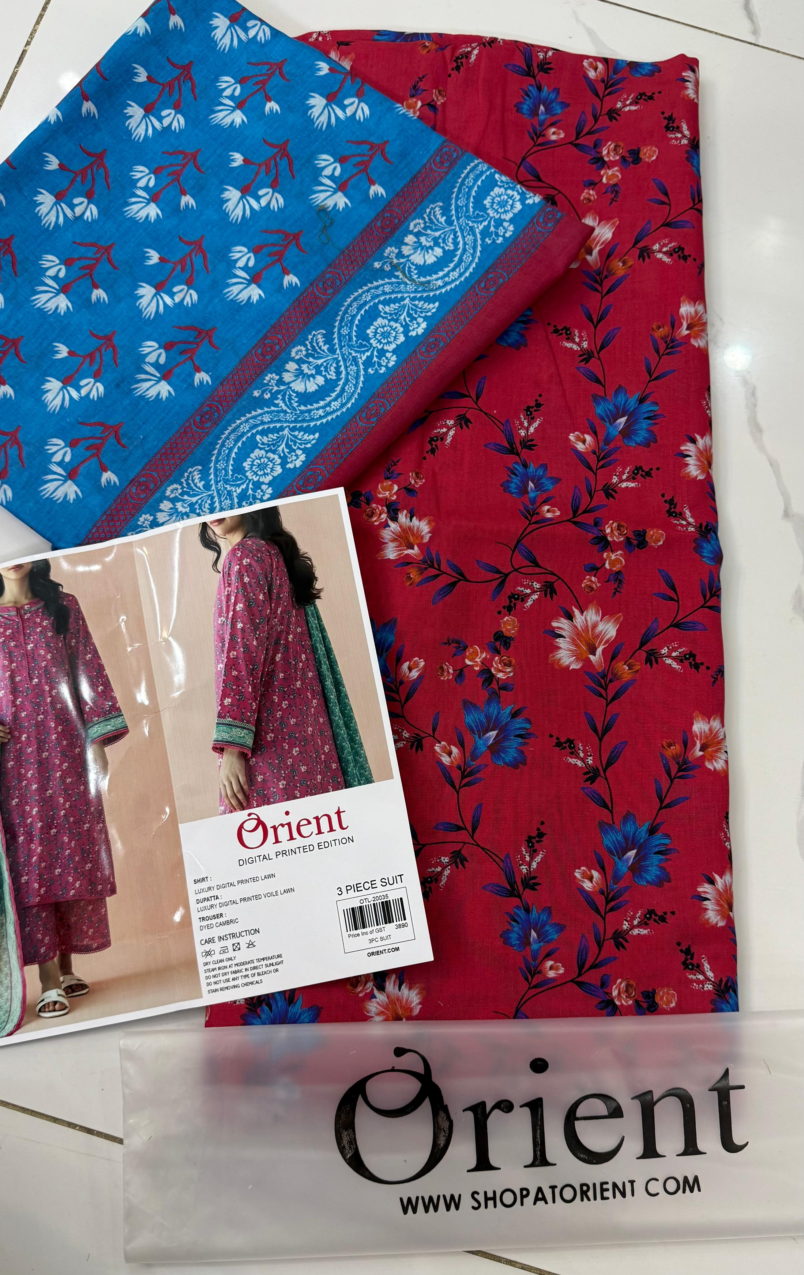 ORIENT SUMMER LAWN 3 PC COLLECTION
